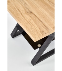 XENA KWADRAT ława czarny / naturalny (2p1szt)