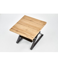 XENA KWADRAT ława czarny / naturalny (2p1szt)