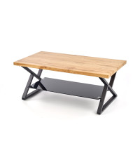 XENA PROSTOKĄT ława czarny / naturalny (2p1szt)