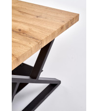 XENA PROSTOKĄT ława czarny / naturalny (2p1szt)