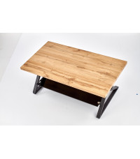 XENA PROSTOKĄT ława czarny / naturalny (2p1szt)