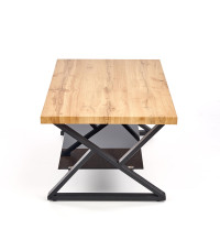 XENA PROSTOKĄT ława czarny / naturalny (2p1szt)