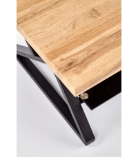 XENA PROSTOKĄT ława czarny / naturalny (2p1szt)