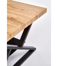 XENA PROSTOKĄT ława czarny / naturalny (2p1szt)