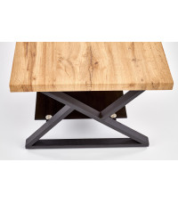 XENA PROSTOKĄT ława czarny / naturalny (2p1szt)