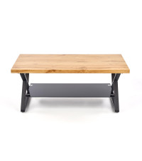 XENA PROSTOKĄT ława czarny / naturalny (2p1szt)