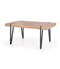 YOHANN stół dąb san remo / czarny (1p1szt)