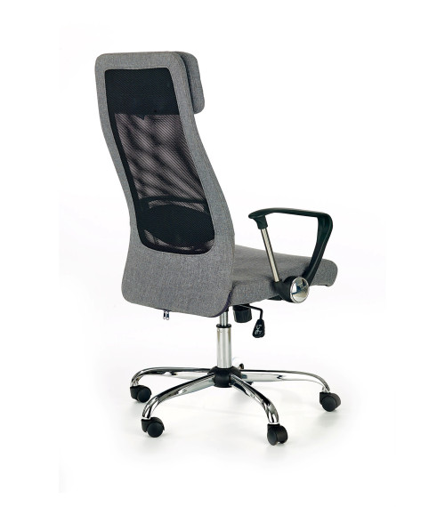 ZOOM fotel pracowniczy tkanina popielaty