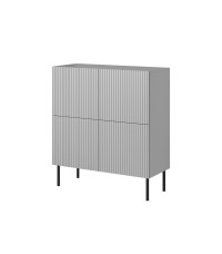 ASENSIO KM-2 komoda jasny popiel, nogi: czarny (2p1szt)