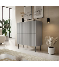 ASENSIO KM-2 komoda jasny popiel, nogi: czarny (2p1szt)