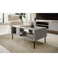 ASENSIO LAW-1 ława jasny popiel, nogi: czarny (1p1szt)