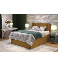 ASENTO łóżko 160 - musztardowy tap. Element 8 (4p1szt)