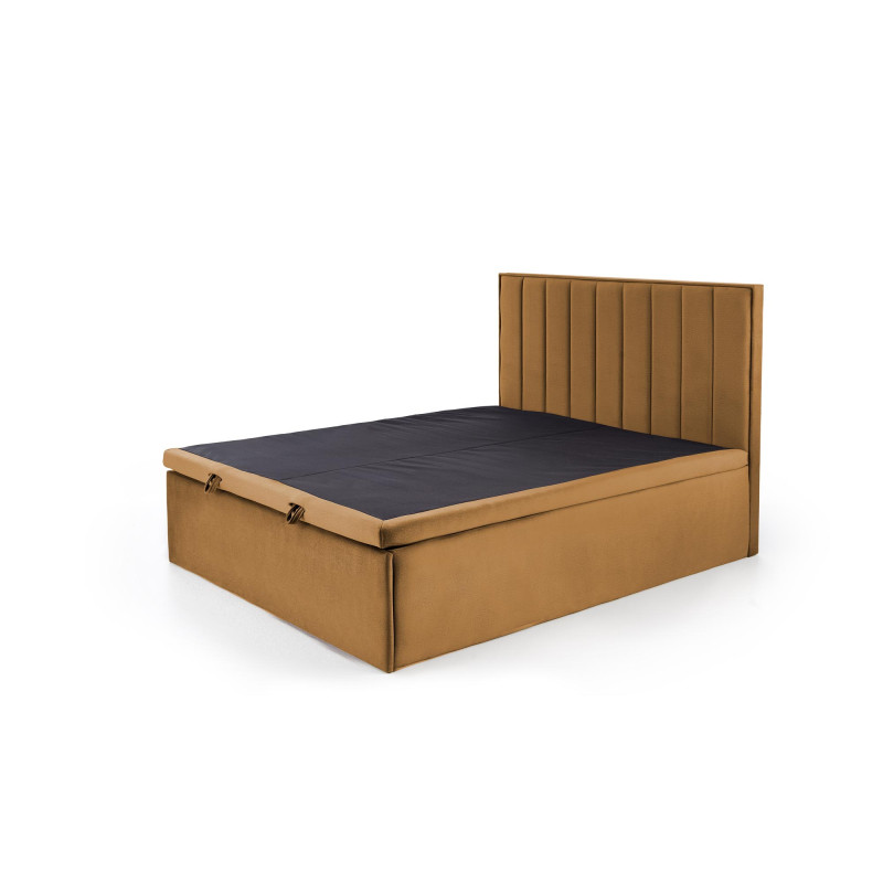 ASENTO łóżko 160 - musztardowy tap. Element 8 (4p1szt)