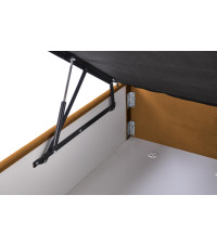 ASENTO łóżko 160 - musztardowy tap. Element 8 (4p1szt)