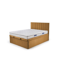 ASENTO łóżko 160 - musztardowy tap. Element 8 (4p1szt)