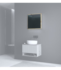 AVIOLA Lustro 60 cm + LED dąb artisan (1p1szt)