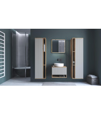 AVIOLA Lustro 60 cm + LED dąb artisan (1p1szt)