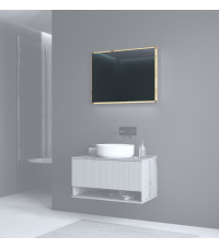 AVIOLA Lustro 80 cm + LED dąb artisan (1p1szt)