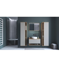 AVIOLA Lustro 80 cm + LED dąb artisan (1p1szt)