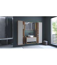 AVIOLA Lustro 80 cm + LED dąb artisan (1p1szt)