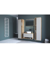 AVIOLA Lustro 80 cm + LED dąb artisan (1p1szt)