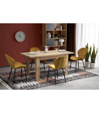 BAGIO stół rozkładany 120-160/80 cm dąb artisan/dąb artisan (1p1szt)
