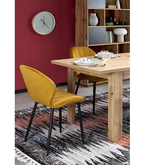 BAGIO stół rozkładany 120-160/80 cm dąb artisan/dąb artisan (1p1szt)