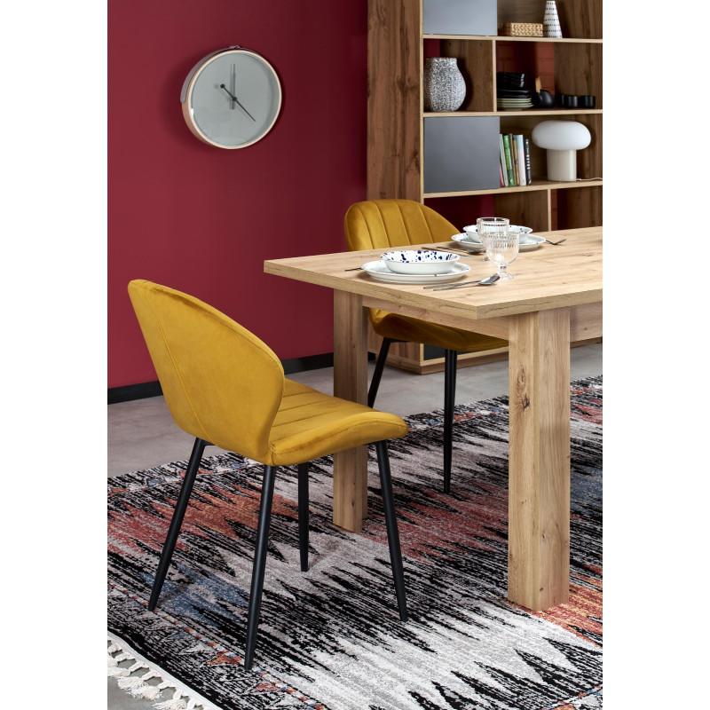 BAGIO stół rozkładany 120-160/80 cm dąb artisan/dąb artisan (1p1szt)