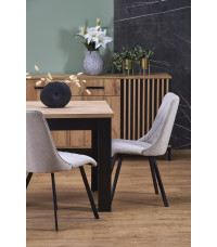 BAGIO stół rozkładany 120-160/80 cm dąb artisan/czarny (1p1szt)