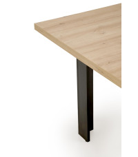 BAGIO stół rozkładany 120-160/80 cm dąb artisan/czarny (1p1szt)