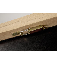 BAGIO stół rozkładany 120-160/80 cm dąb artisan/czarny (1p1szt)