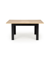 BAGIO stół rozkładany 120-160/80 cm dąb artisan/czarny (1p1szt)