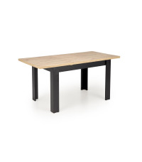 BAGIO stół rozkładany 120-160/80 cm dąb artisan/czarny (1p1szt)
