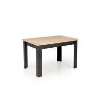 BAGIO stół rozkładany 120-160/80 cm dąb artisan/czarny (1p1szt)