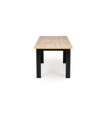 BAGIO stół rozkładany 120-160/80 cm dąb artisan/czarny (1p1szt)