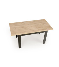 BAGIO stół rozkładany 120-160/80 cm dąb artisan/czarny (1p1szt)