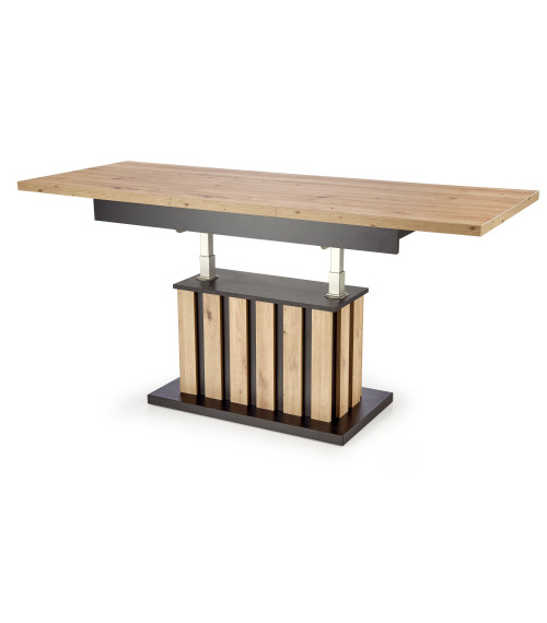 BARETTI ława dąb artisan/czarny (3p1szt)