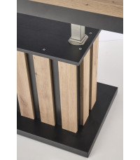 BARETTI ława dąb artisan/czarny (3p1szt)