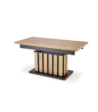 BARETTI ława dąb artisan/czarny (3p1szt)