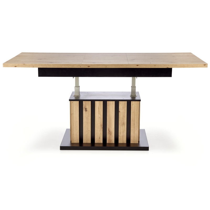 BARETTI ława dąb artisan/czarny (3p1szt)