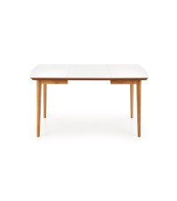 BARRET stół kolor blat - biały mat, nogi - dąb lefkas (90-190x80x75 cm) (1p1szt)