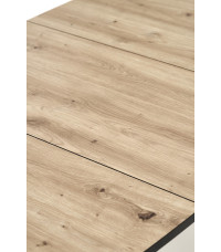 BARRIL stół rozkładany 130-170x80x72 cm dąb artisan/czarny (2p1szt)