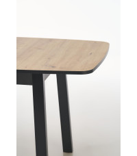 BARRIL stół rozkładany 130-170x80x72 cm dąb artisan/czarny (2p1szt)