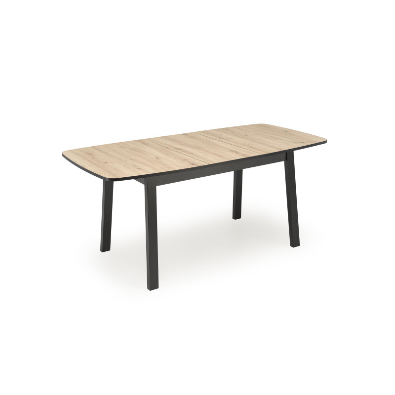 BARRIL stół rozkładany 130-170x80x72 cm dąb artisan/czarny (2p1szt)
