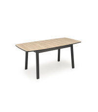 BARRIL stół rozkładany 130-170x80x72 cm dąb artisan/czarny (2p1szt)