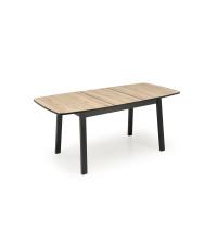 BARRIL stół rozkładany 130-170x80x72 cm dąb artisan/czarny (2p1szt)