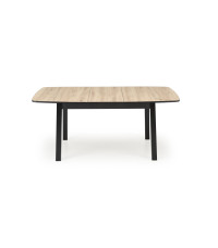 BARRIL stół rozkładany 130-170x80x72 cm dąb artisan/czarny (2p1szt)