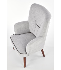 BISHOP fotel wypoczynkowy jasny popiel