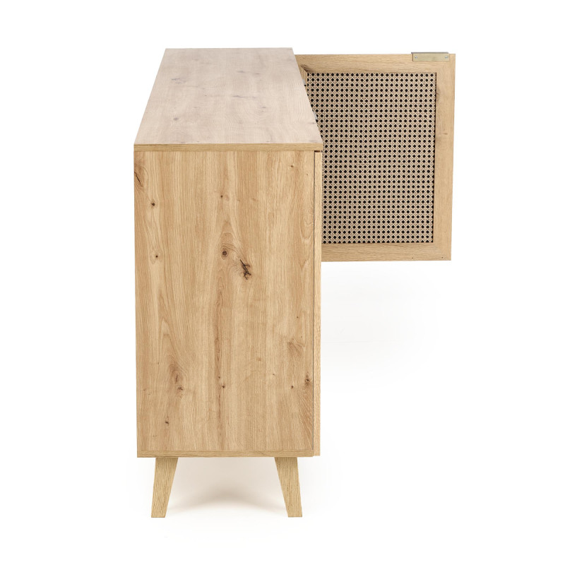 BORNEO KM-1 komoda dąb artisan/czarny (2p1szt)