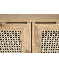 BORNEO KM-1 komoda dąb artisan/czarny (2p1szt)